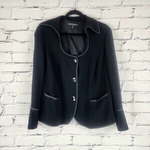 Lafayette 148 Blazer Women 16 100% Silk Combo Corpcore Professional  Classic